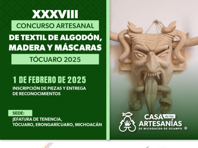 XXXVIII Concurso Artesanal de Textil de Algodón, Madera y Máscaras